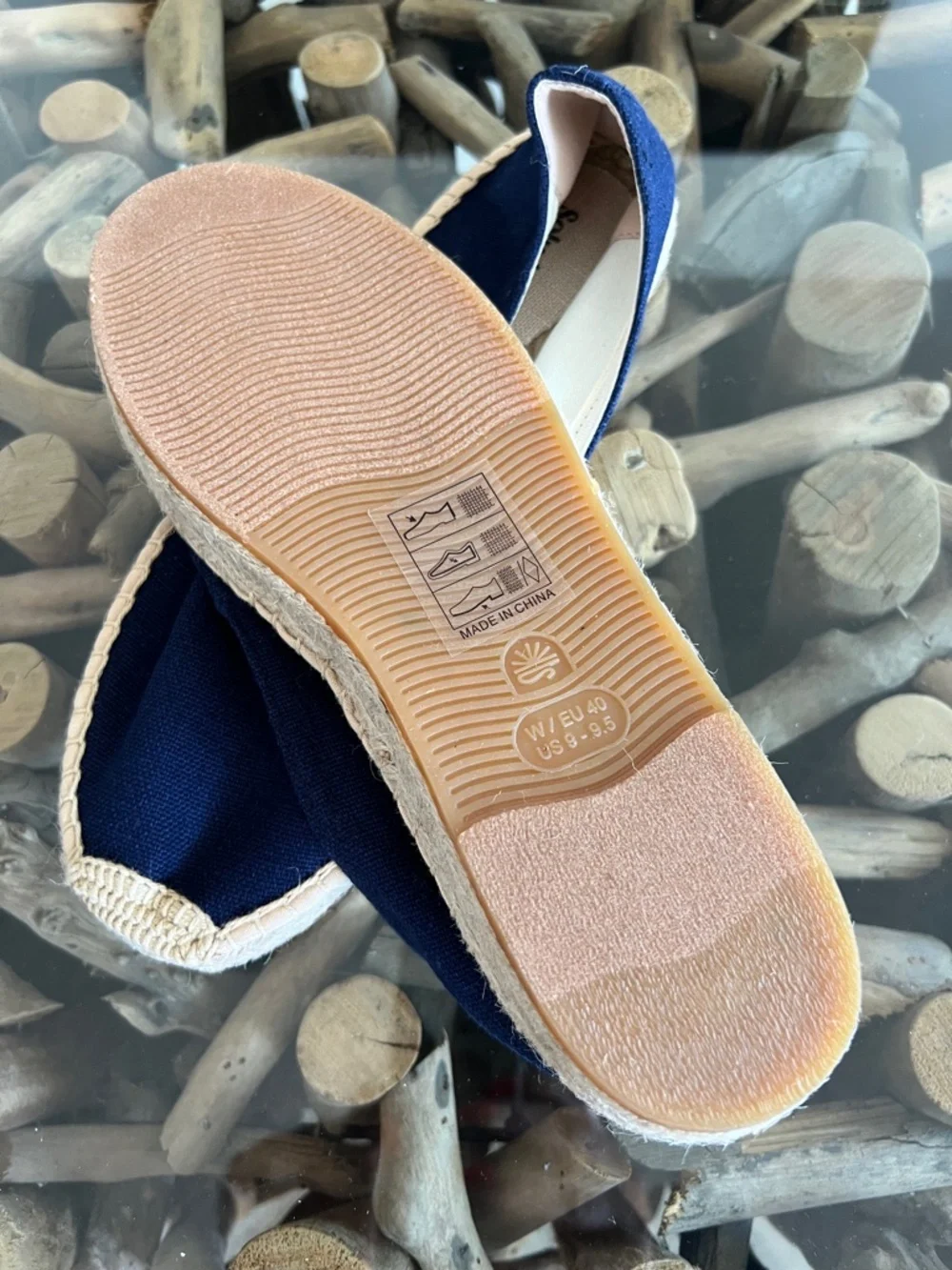 SOLUDOS Armada Blue Smoking Platform Espadrilles